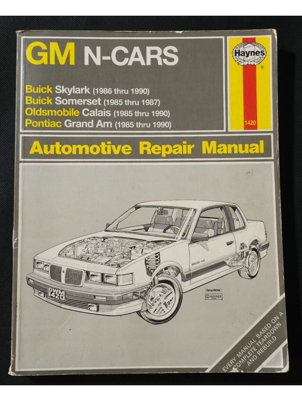 Haynes 1985-1990 Buick Oldsmobile Pontiac GM N-Cars Repair Manual Guide 1420